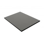 Panneau de bardage stratifié HPL compact - MCCOVER - L: 61 cm - l: 130 cm - E: 6 mm - Gris Quartz