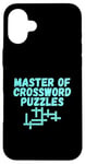 iPhone 16 Plus Puzzle Lover Master of Crossword Puzzles Case