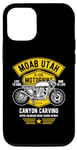 iPhone 12/12 Pro Moab Utah U-128 Retro Motorcycle Canyon Carving Design Case