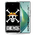 Cokitec Coque Renforcée pour Honor Magic 5 Lite Manga One Piece Tete de Mort