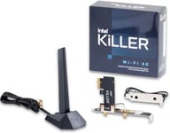 Intel® Killer¿ Wi-Fi 6E AX1675 Tri-band PCIe Carte réseau avec antenne, 2,4 Gbps et 2,4/5/6 GHz WiFi Card Bluetooth 5.3 Module, P-100PCIE1675-R