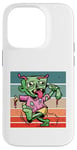 Coque pour iPhone 14 Pro Dessin animé zombie linge la langue d'Halloween ou l'humour