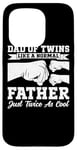 Coque pour iPhone 15 Pro Funny Twin Dad Like A Normal Dad Only Cooler Fête des Pères