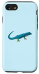 Coque pour iPhone SE (2020) / 7 / 8 Dessin - Gecko bleu électrique