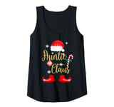 Womens Auntie Claus Funny Family Christmas Pjs Top for Aunt Women Tank Top