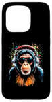 iPhone 15 Pro Funky DJ Monkey with Shades and Headphones Case