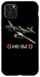 Coque pour iPhone 11 Pro Max La Seconde Guerre mondiale 2 avion de chasse allemand ME 262