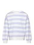 Striped Cotton-Blend Sweatshirt Purple Mango