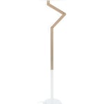 Lampadaires Tosel  Lampadaire articulé bois naturel et blanc