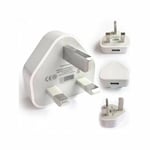 1 PORT 10.5W/2.1A 5V DC USB MAINS CHARGER / PSU - WHITE