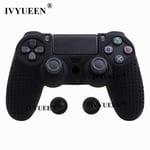 Le Noir - Capuchons De Protection Antidérapants En Silicone Pour Manette Sony Dualshock 4, Ps4 Pro Slim, Capuchons De Poignée Analogiques