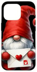 Coque pour iPhone 16 Pro Valentines Gnome Dad Heart Love Letter For Valentines Day