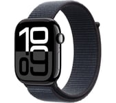 APPLE Watch Series 10 Cellular - 46 mm Jet Black Aluminium Case with Ink Sport Loop, Black