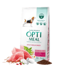 Optimeal Complete dry pet food for adult dogs of medium breeds – turkey 1,5 kg