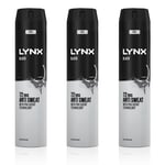 Lynx Mens XXL Black 72H Sweat Protection Anti-Perspirant Deodorant, 3x250ml - One Size