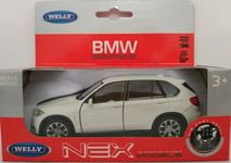 1/34-39 BMW X5 2015 WELLY NEX COLLECTION ÉCHELLE MOULÉE SOUS PRESSION 1/32