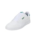 PUMA Unisex Shuffle Baskets, Puma White Vapor Gray Archive Green, 40.5 EU