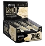 Protein Bars Warrior Crunch - 12 Pack, Smart Low Price Snack - White Chocolate