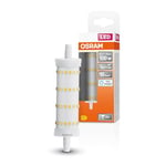 OSRAM LED Line multicolor LED-Lampe mit R7s-Retrofit-Sockel, 13 W / 1521 lm, klar, kaltes Tagesichtweiß mit 6500 K, nicht-dimmbar. IP20, bleifreies Glas, 28mm DM, 6-Pack