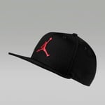 Nike Air Jordan Pro Jumpman Snapback Flat Bill Cap Black Red Bred One Size