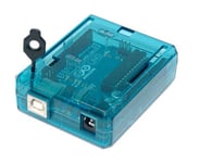 Arduino Uno Case Enclosure Transparent Blue Computer Box