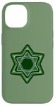 iPhone 14 Green Star of David for Hanukkah | Am Yisrael Chai Case