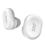 JVC Bouchons d'oreille pour réduction de bruit - Coussin d'air pour un ajustement confortable, Embouts à mémoire de forme taille S/M, et silicone taille S/M/L - EP-S433 (Blanc)