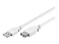 Goobay - Usb-Forlengelseskabel - Usb (Hann) Til Usb (Hunn) - Usb 2.0 - 3 M - Hvit