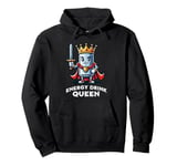 Energy Drink Queen Funny Can of Energy Drink Pullover Hoodie