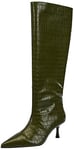 L37 HANDMADE SHOES Women's Somebody Told Me Knee high Boot, Green, 3.5 UK