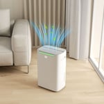 20L/Day Dehumidifier with Air Filter, Continuous Drainage, 2.5L Water Tank