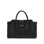 Sac à main FEMME Guess noir coutures épaisses en relief