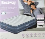 Bestway Tritech Indoor Airbed Air Mattress with Built-In Pump King Size