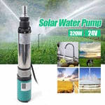 Pompe à Eau Pour Puits Profond Solaire 320W 4' 24V dc Pompe à Eau Submersible 5m³ / h pour Usage Industriel et Domestique