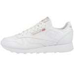 Reebok Homme Classic Leather Sneaker, FTWWHT/SILVMT/RBKLE3, 45.5 EU