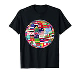 International World Flags T-shirt Flags World Map for kids T-Shirt