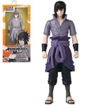 Bandai - Anime Heroes - Naruto Shippuden - Figurine Anime Heroes Mega 30 cm - Sasuke Uchiwa - Grande Figurine articulée - Figurine Manga - 38152