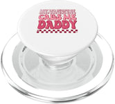 Valentines Day 2025 Groovy Dad My Valentine Calls Me Daddy PopSockets PopGrip for MagSafe