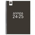 Agenda Finocam COOL Noir quarto 15,5 x 21,2 cm 2024-2025