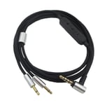 Ersättande 3,5 mm till 2,5 mm hörlurskabel för Sennheiser- Hd202 Hd477 Hd497 headsetljudsladd med inställningsfunktion Wire version