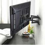 Heavy Duty Full Motion Swivel Double Arm Wall Mount TV Bracket 32 42 50 55 Hang