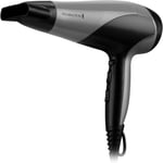 Remington Ionic Hair Dryer With Diffuser for Frizz Free Hair Styling Silver