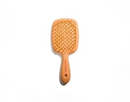 Muitomas, Brosse à cheveux, brosse à cheveux fins avec poils souples et poignée ergonomique, brosse à cheveux lisses et bouclés, couleur pêche floue