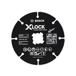 Bosch Professional 1x Disque à tronçonner Carbide Multi Wheel de (pour bois, plastique, tuyau en cuivre, X-LOCK, Ø 115 mm, alésage Ø 22,23 mm, accessoires pour meuleuse angulaire)