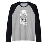 Attack on Titan Annie Leonhart VS Reiner Braun Stack Manga Raglan Baseball Tee