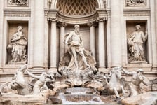 Rome Italy The fountain of Trevi - one of symbols of Rome