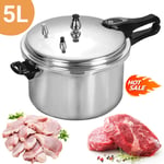 Prima 5 Litre Heavy Duty Aluminium Pressure Cooker for Home Kitchen & Catering