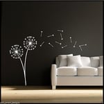 Dandelion Clock Seeds Wall Decal Sticker Transfer Stencil Mural Art Interior WSD678