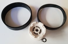 DYSON DC04 DC07 DC14 DC27 DC33 Clutch Repair Kit Belt, Circlip, White Cog wheel