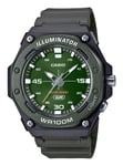 Casio Illuminator Analog Green Dial Backlight Quartz MW-620H-3AV 100M Mens Watch